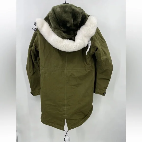 COACH Oversized Military Icon Parka Removable Linen and hoody Size 48 $1400